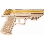 Nejlevnější Ugears 3D mechanické puzzle Pistole Wolf-01 62 ks
